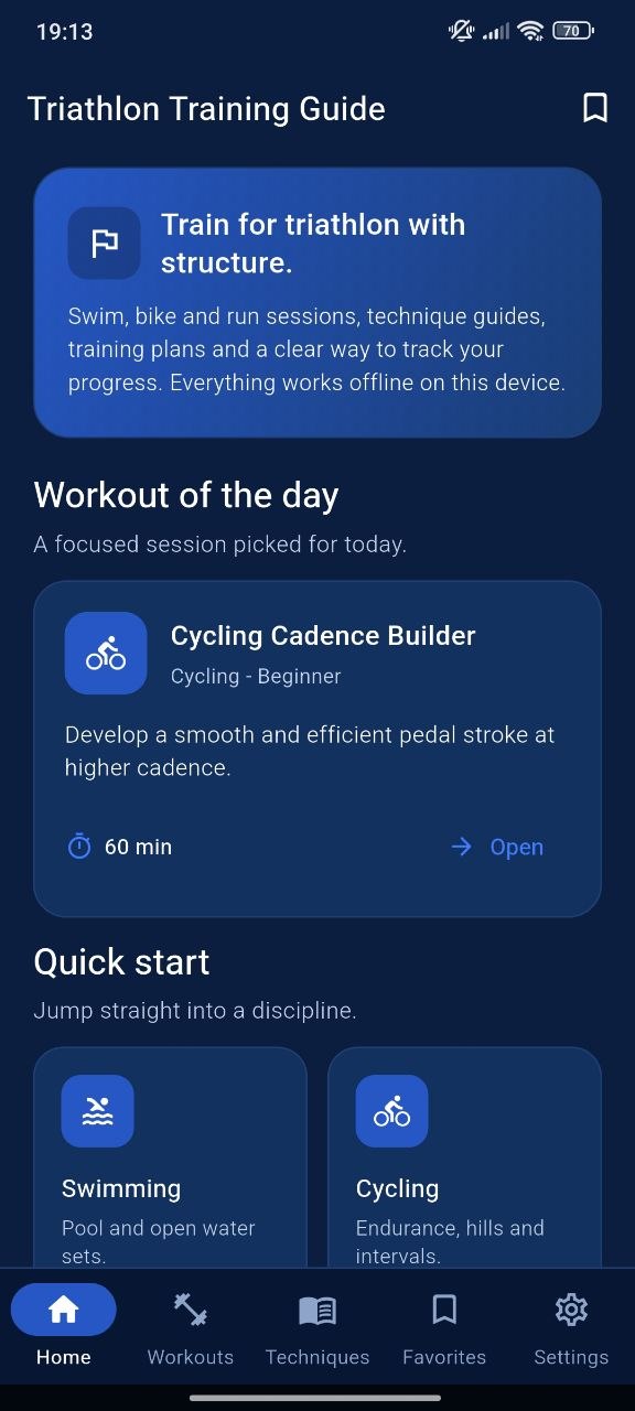 Workout detail screen